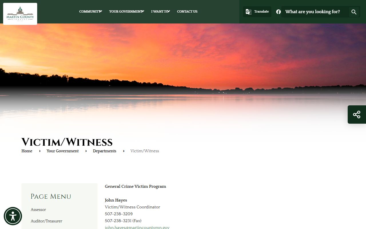 Martin County arrest records and court charges victim witness services