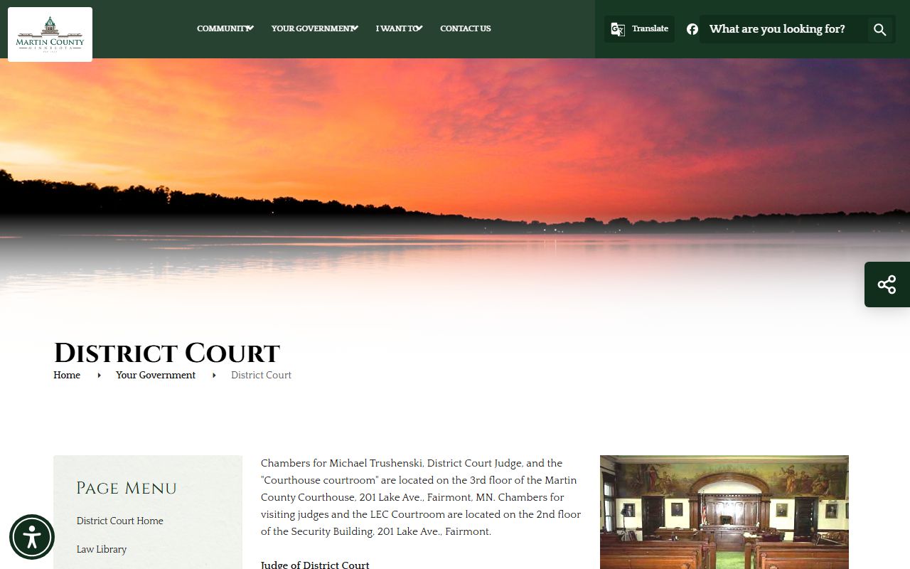 Martin County Court local District Court records