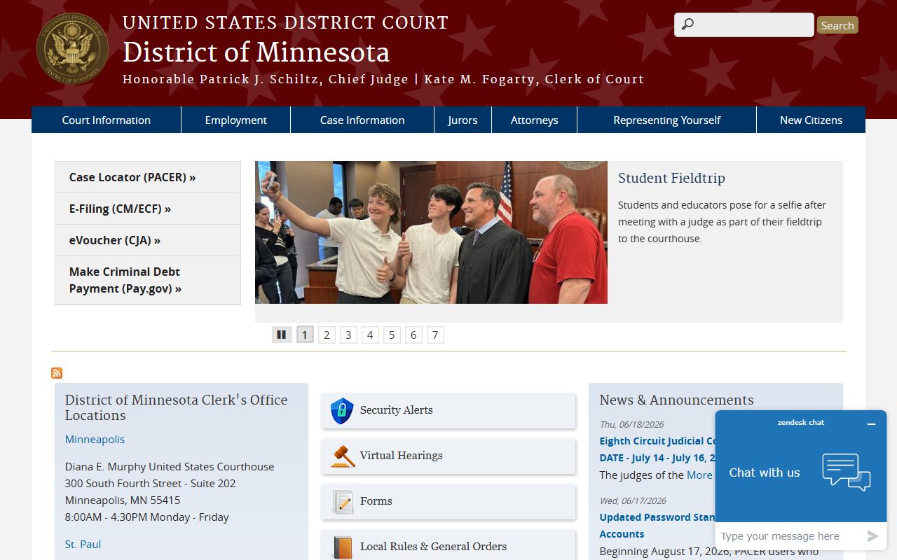 Martin County probate records U.S. District Court page