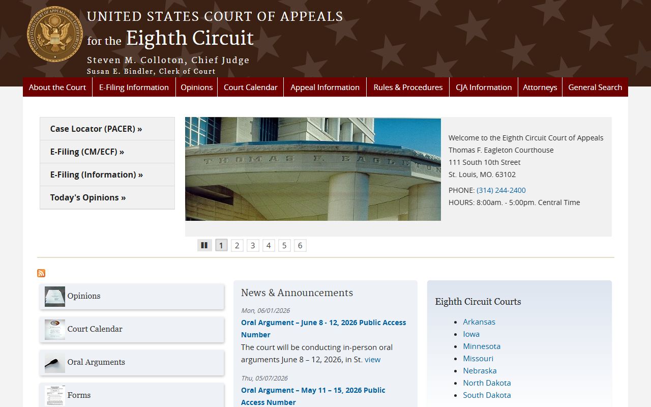 Martin County probate records Eighth Circuit page